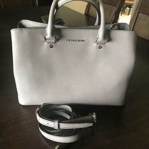 Savannah Large Saffiano Leather Satchel